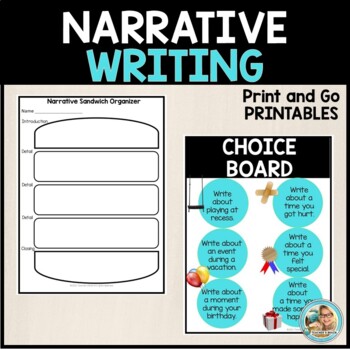 Preview of Narrative Writing Activities