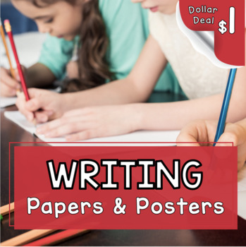 Preview of Narrative Writing Paper - Graphic Organizers - Writer's Workshop Posters Papers