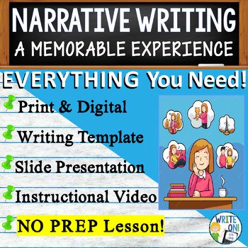 Preview of Personal Narrative Writing Essay, w/ Graphic Organizer - A Memorable Experience
