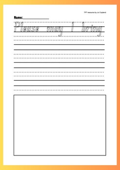 Narrative Writing- Picnic Theme (suits NSW Term 2 ES1 Unit 7 Lesson 5)