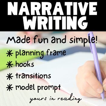 Narrative Writing Planning Packet by Yours in Reading | TPT