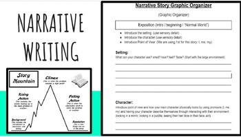 Narrative Writing: Plot Graphic Organizer by Ms Bailey Reading and Writing