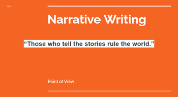 Preview of Narrative Writing Point of View