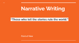 Narrative Writing Point of View