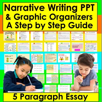 Preview of Personal Narrative Writing PowerPoint and Graphic Organizers & Student Resources