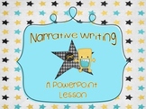 Narrative Writing PowerPoint Introduction Lesson and Graph
