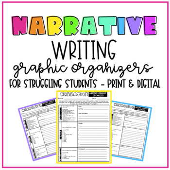 Narrative Pre-writing for Struggling Students | Print & Digital Included!