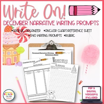 Preview of Narrative Writing Prompts (December)