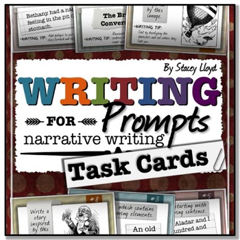 Preview of Narrative Writing Prompts: TASK CARDS