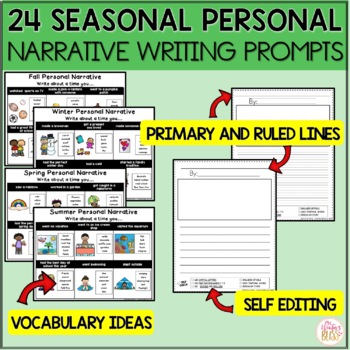 Narrative Writing Prompts and Graphic Organizers - printable