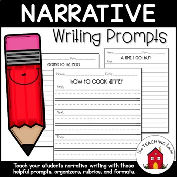 Preview of Narrative Writing Prompts and Template