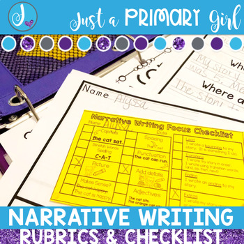 Preview of Narrative Writing Rubric and Checklists