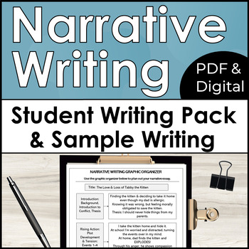 Narrative Writing Sample Writing & Student Writing Packet for Personal ...