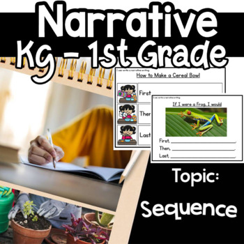 Preview of Narrative Writing  Sequence Kindergarten  Events Writing for beginners BEST 