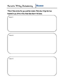 Narrative Writing Sequenced Graphic Organizers (Common Core)