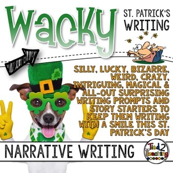 Preview of Narrative Writing - St. Patrick's Day Task Cards - Standards Based Writing