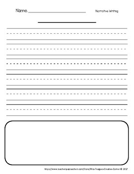 Narrative Writing Template by Mrs Carter's Creative Corner | TPT
