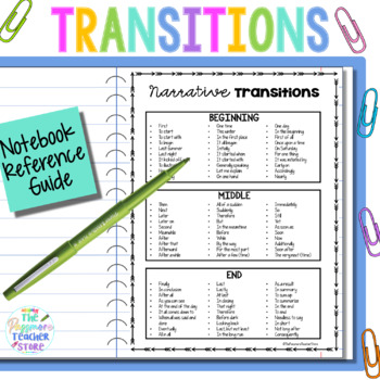 transitions in a narrative essay