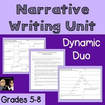 Preview of Narrative Writing Unit: Dynamic Duo