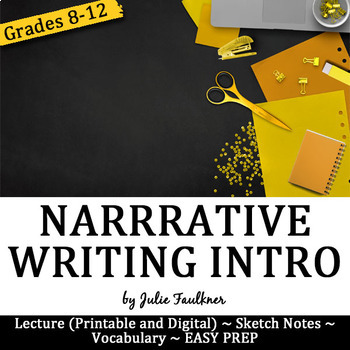 Preview of Narrative Writing Unit Introduction Lesson, Digital and Traditional