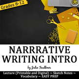 Narrative Writing Unit Introduction Lesson, Digital and Tr