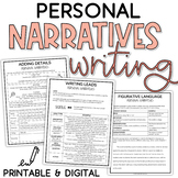 Narrative Writing Unit: Personal Narratives | Printable an