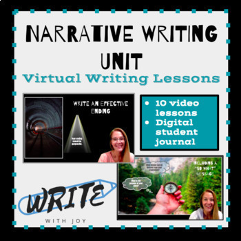 Preview of Narrative Writing Unit-Virtual Writing Lessons
