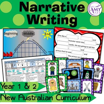 Preview of Narrative Writing Unit - Year 1 and 2