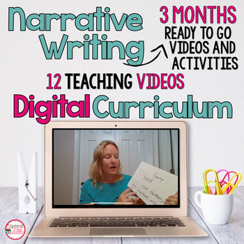 Preview of Narrative Writing Curriculum For Distance Learning | Digital Writing Videos
