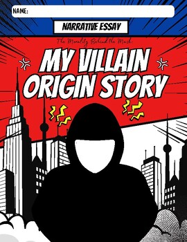 Preview of Narrative Writing: Villain Origin Story Step-By-Step Workshop & Rubric