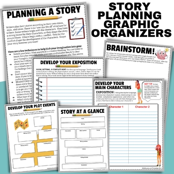 Narrative Writing With Graphic Organizers ANIMATED SHORT FILMS & Rubric