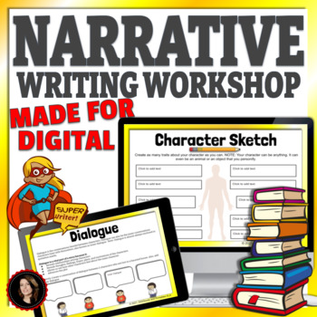 Preview of Narrative Writing With Graphic Organizers Distance Learning