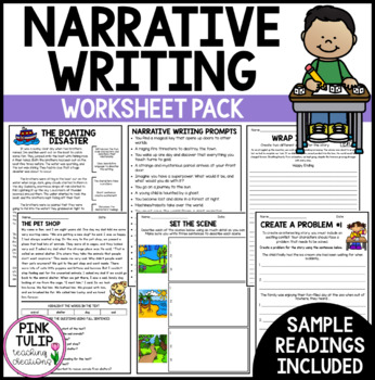 Narrative Writing Worksheet Pack - No Prep Lesson Ideas | TPT