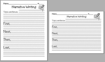 Preview of Narrative Writing  forms