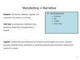 Narrative and Conflict PowerPoint