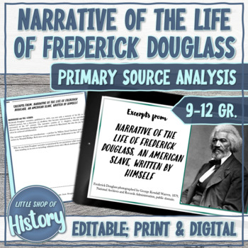Preview of Narrative of the Life of Frederick Douglass | Primary Source Analysis 