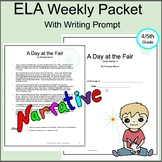 Narrative writing prompt,  Theme,  inference,  weekly pack