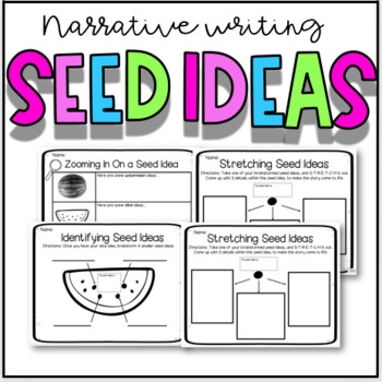 Preview of Narrative writing- Generating SEED Ideas