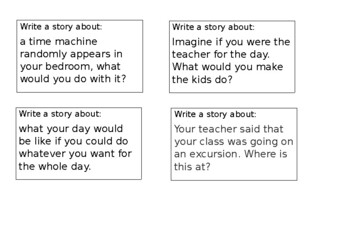 Preview of Narrative writing prompt cards