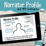Narrator Profile for Any Novel with Point of View Bookmarks