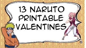 Preview of Naruto Printable Valentine