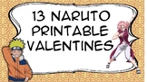 Naruto Printable Valentine