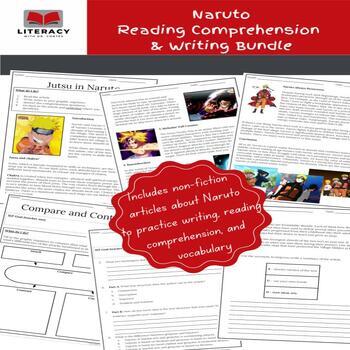 Preview of Naruto Reading Bundle (Comprehension passages, writing prompts, phonics, etc.)