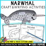 Narwhal Craft & Writing | Arctic Animals Activities, Polar