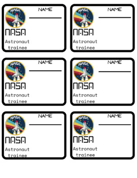 nasa id card template