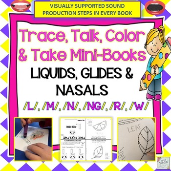 Preview of Nasals, Glides, Liquids: Trace, Talk & Take Mini-Books (NO PREP)