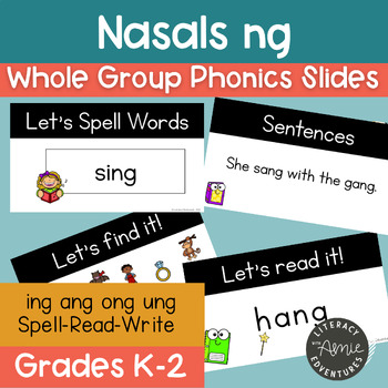 Preview of Nasals (ng)- Phonics Slides- Science of Reading