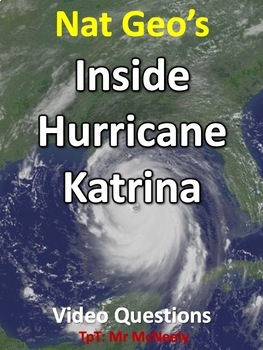 Preview of Nat Geo's "Inside Hurricane Katrina" Video Questions Worksheet & Puzzles