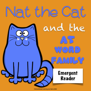 Preview of Nat the Cat Mini-book "AT" Word Family