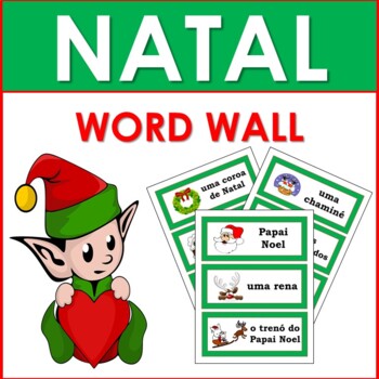 Preview of Natal: Portuguese Christmas Word Wall